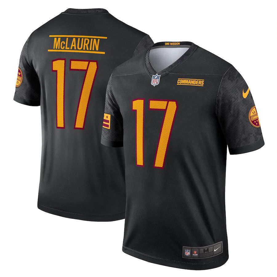 Men Washington Commanders 17 Terry McLaurin Nike Black Alternate Legend NFL Jersey